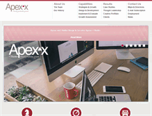 Tablet Screenshot of apexxgroup.com